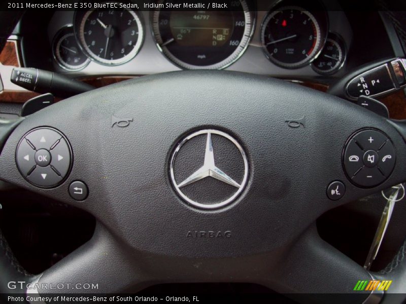 Iridium Silver Metallic / Black 2011 Mercedes-Benz E 350 BlueTEC Sedan