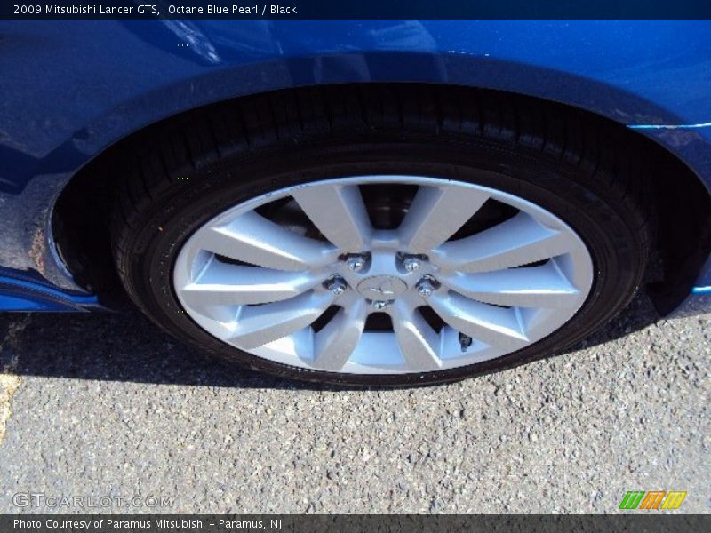 Octane Blue Pearl / Black 2009 Mitsubishi Lancer GTS