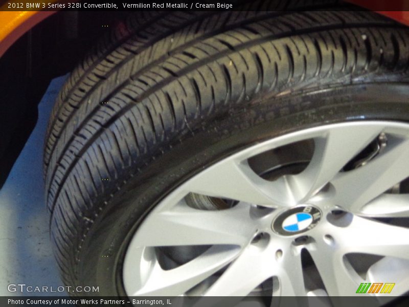 Vermilion Red Metallic / Cream Beige 2012 BMW 3 Series 328i Convertible
