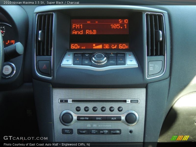 Super Black / Charcoal 2010 Nissan Maxima 3.5 SV