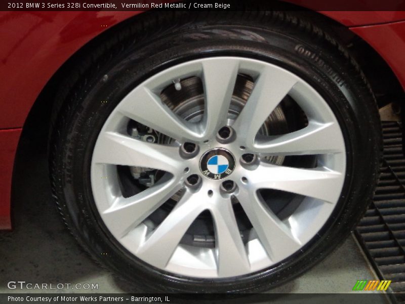 Vermilion Red Metallic / Cream Beige 2012 BMW 3 Series 328i Convertible