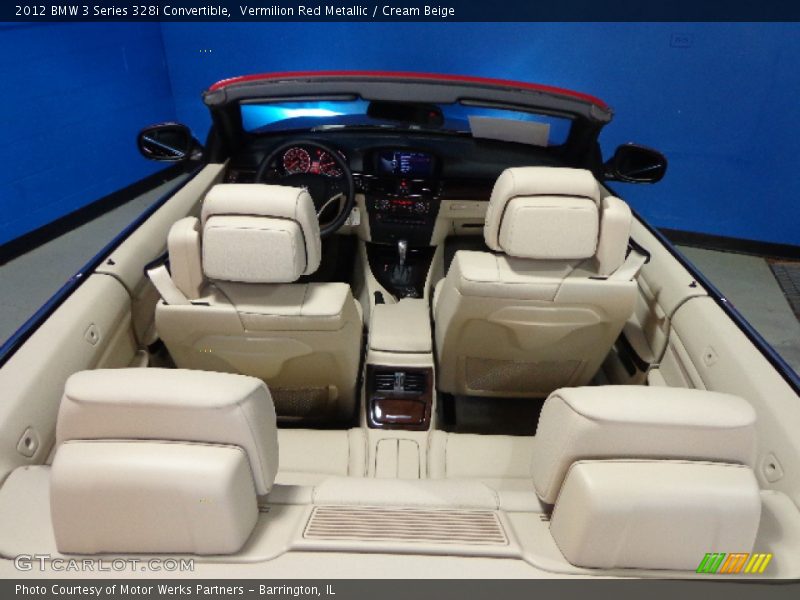 Vermilion Red Metallic / Cream Beige 2012 BMW 3 Series 328i Convertible