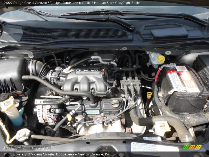 Light Sandstone Metallic / Medium Slate Gray/Light Shale 2009 Dodge Grand Caravan SE