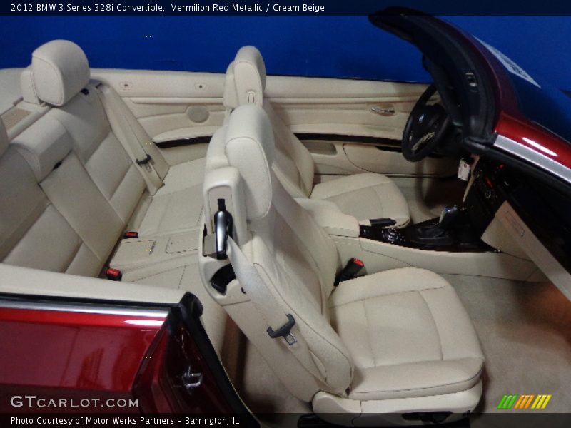Vermilion Red Metallic / Cream Beige 2012 BMW 3 Series 328i Convertible