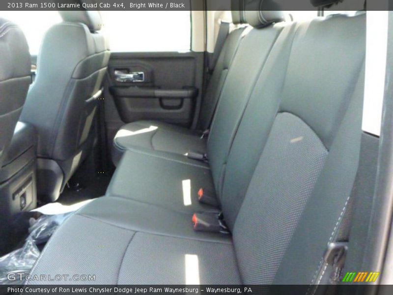 Bright White / Black 2013 Ram 1500 Laramie Quad Cab 4x4