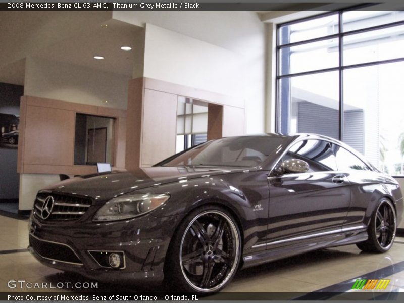 Titanium Grey Metallic / Black 2008 Mercedes-Benz CL 63 AMG