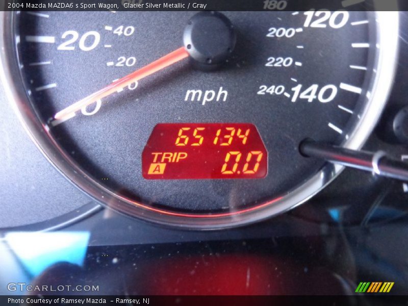 Glacier Silver Metallic / Gray 2004 Mazda MAZDA6 s Sport Wagon