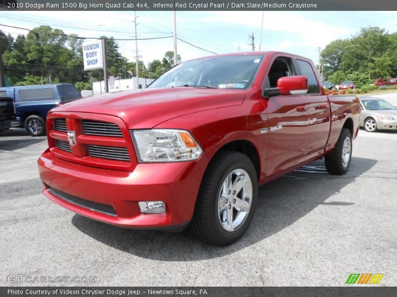 Inferno Red Crystal Pearl / Dark Slate/Medium Graystone 2010 Dodge Ram 1500 Big Horn Quad Cab 4x4
