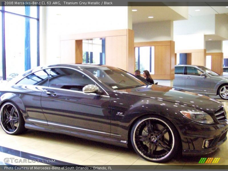 Titanium Grey Metallic / Black 2008 Mercedes-Benz CL 63 AMG