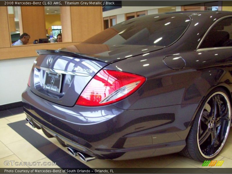 Titanium Grey Metallic / Black 2008 Mercedes-Benz CL 63 AMG