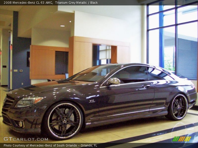 Titanium Grey Metallic / Black 2008 Mercedes-Benz CL 63 AMG