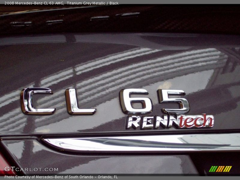 Titanium Grey Metallic / Black 2008 Mercedes-Benz CL 63 AMG
