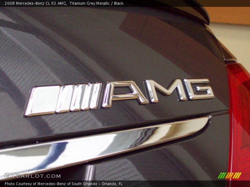 Titanium Grey Metallic / Black 2008 Mercedes-Benz CL 63 AMG