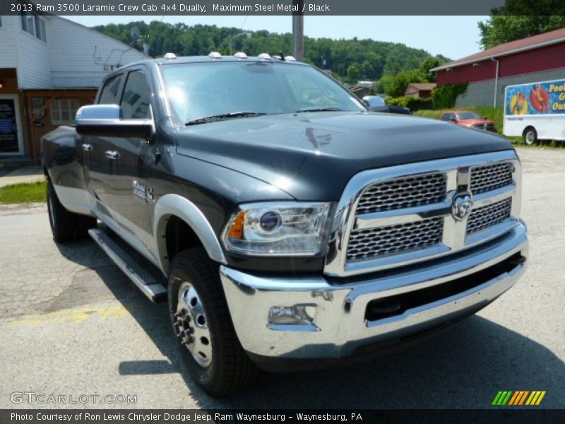Maximum Steel Metal / Black 2013 Ram 3500 Laramie Crew Cab 4x4 Dually