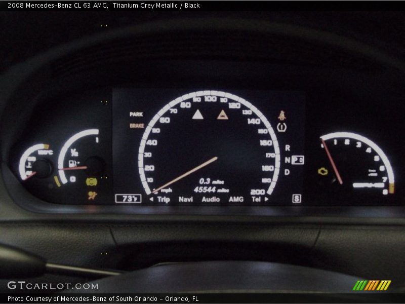Titanium Grey Metallic / Black 2008 Mercedes-Benz CL 63 AMG