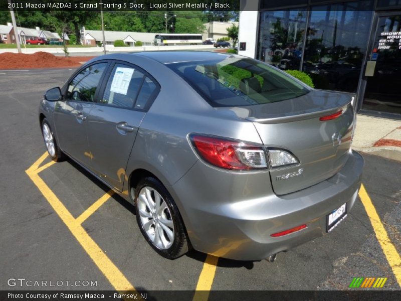 Liquid Silver Metallic / Black 2011 Mazda MAZDA3 s Grand Touring 5 Door