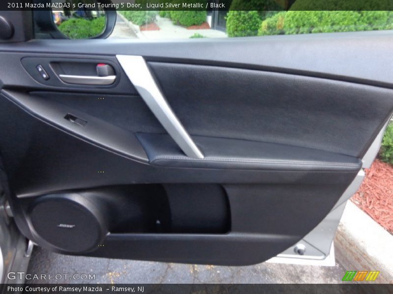 Liquid Silver Metallic / Black 2011 Mazda MAZDA3 s Grand Touring 5 Door