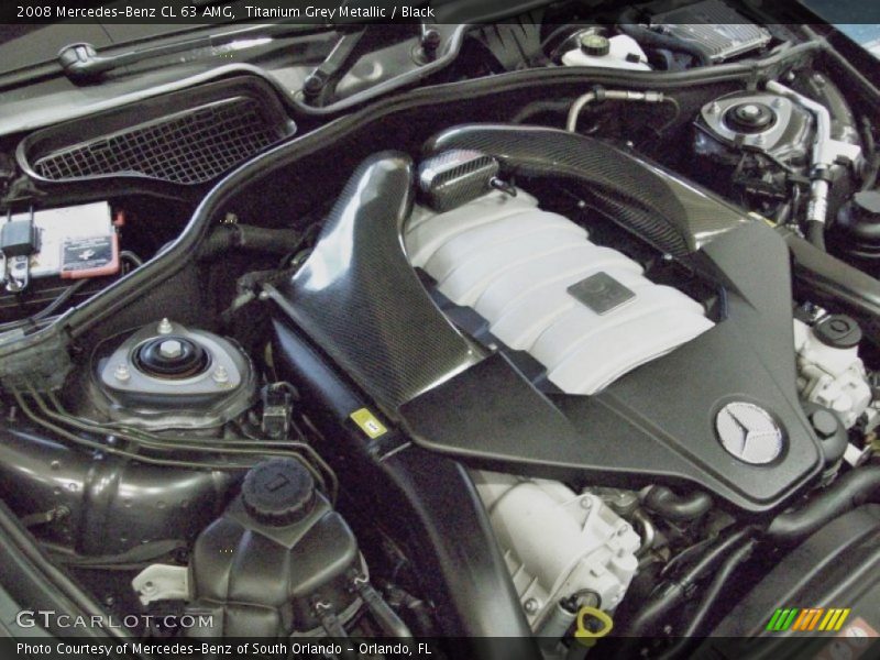 Titanium Grey Metallic / Black 2008 Mercedes-Benz CL 63 AMG