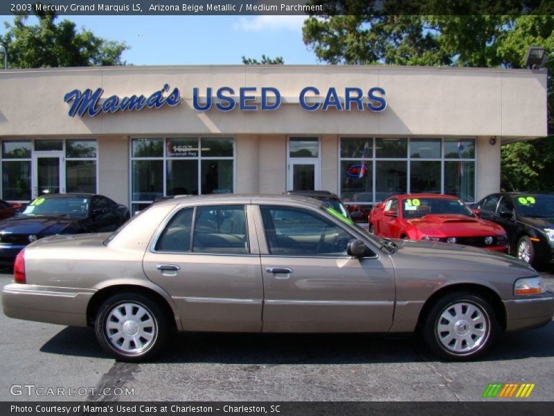 Arizona Beige Metallic / Medium Parchment 2003 Mercury Grand Marquis LS