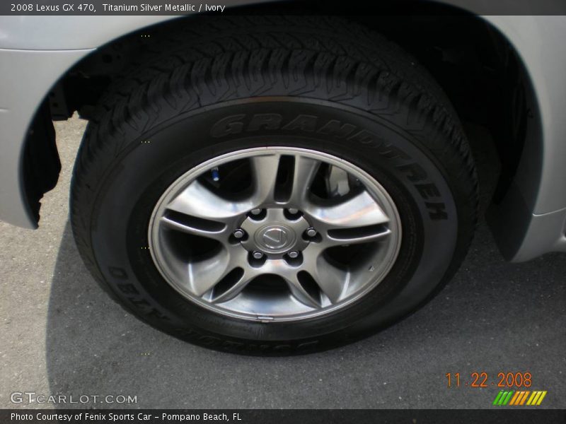 Titanium Silver Metallic / Ivory 2008 Lexus GX 470