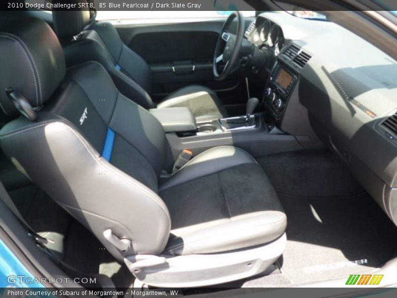 B5 Blue Pearlcoat / Dark Slate Gray 2010 Dodge Challenger SRT8