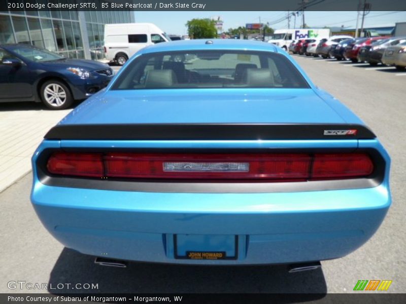 B5 Blue Pearlcoat / Dark Slate Gray 2010 Dodge Challenger SRT8