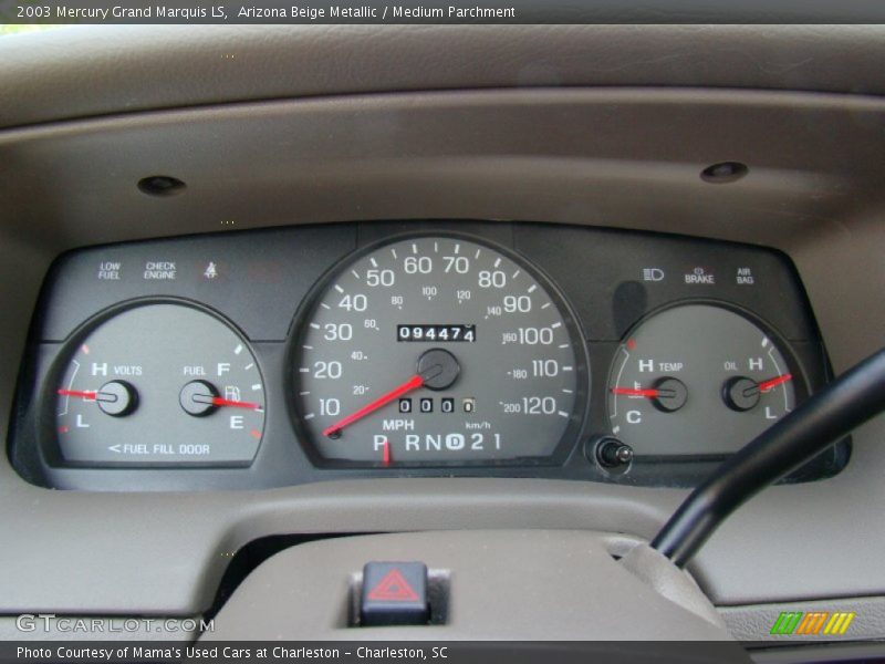 Arizona Beige Metallic / Medium Parchment 2003 Mercury Grand Marquis LS