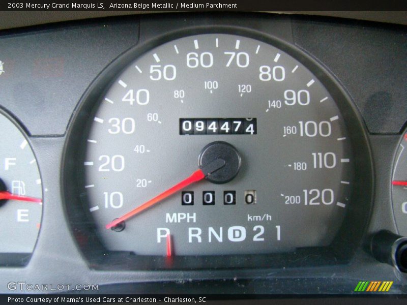 Arizona Beige Metallic / Medium Parchment 2003 Mercury Grand Marquis LS