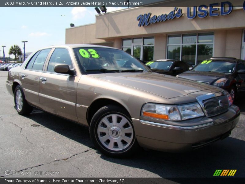 Arizona Beige Metallic / Medium Parchment 2003 Mercury Grand Marquis LS