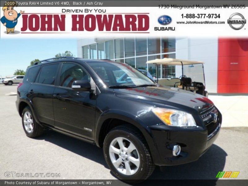 Black / Ash Gray 2010 Toyota RAV4 Limited V6 4WD
