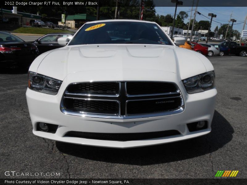 Bright White / Black 2012 Dodge Charger R/T Plus