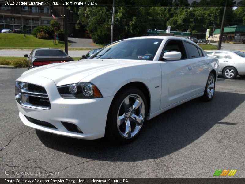 Bright White / Black 2012 Dodge Charger R/T Plus