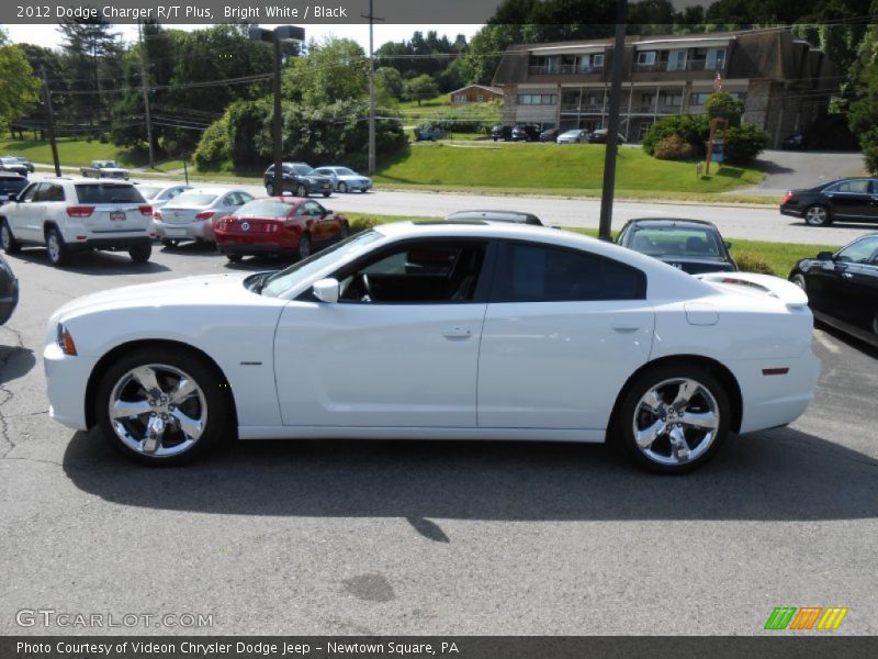 Bright White / Black 2012 Dodge Charger R/T Plus