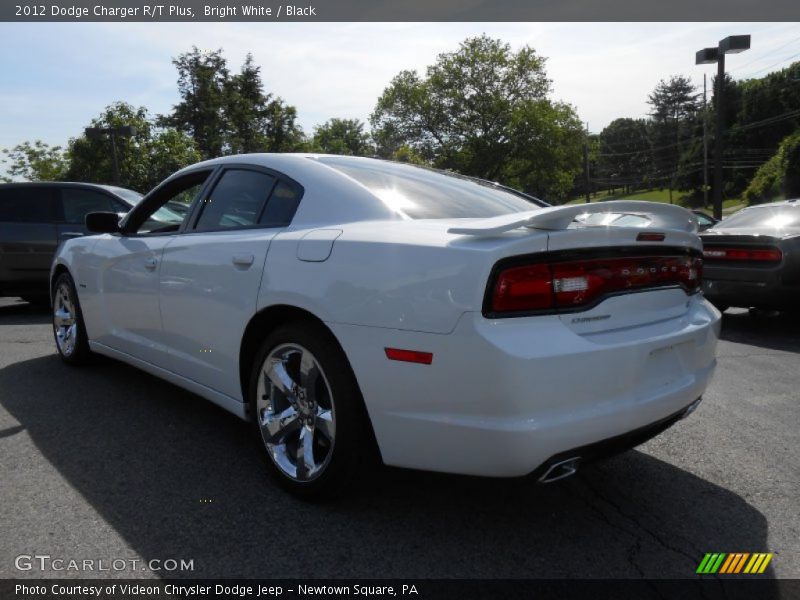 Bright White / Black 2012 Dodge Charger R/T Plus