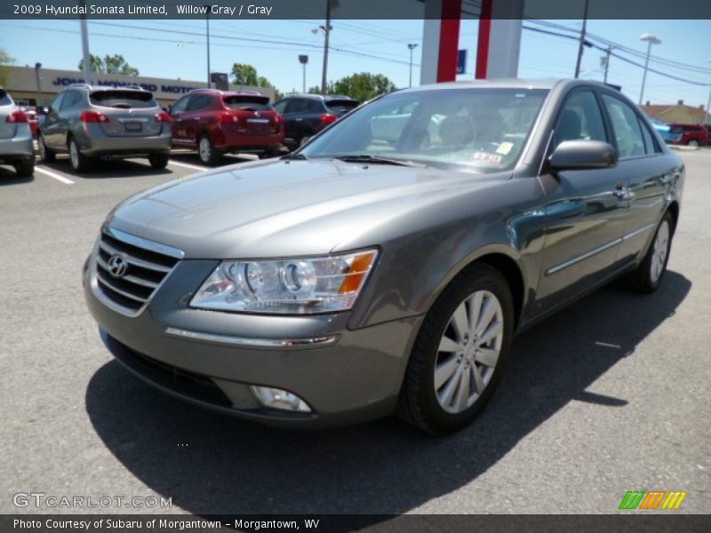 Willow Gray / Gray 2009 Hyundai Sonata Limited