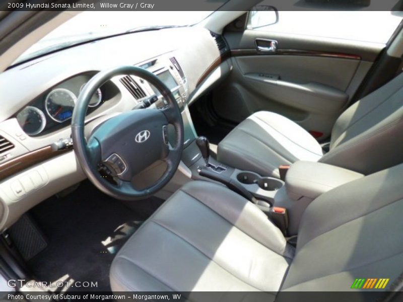 Willow Gray / Gray 2009 Hyundai Sonata Limited