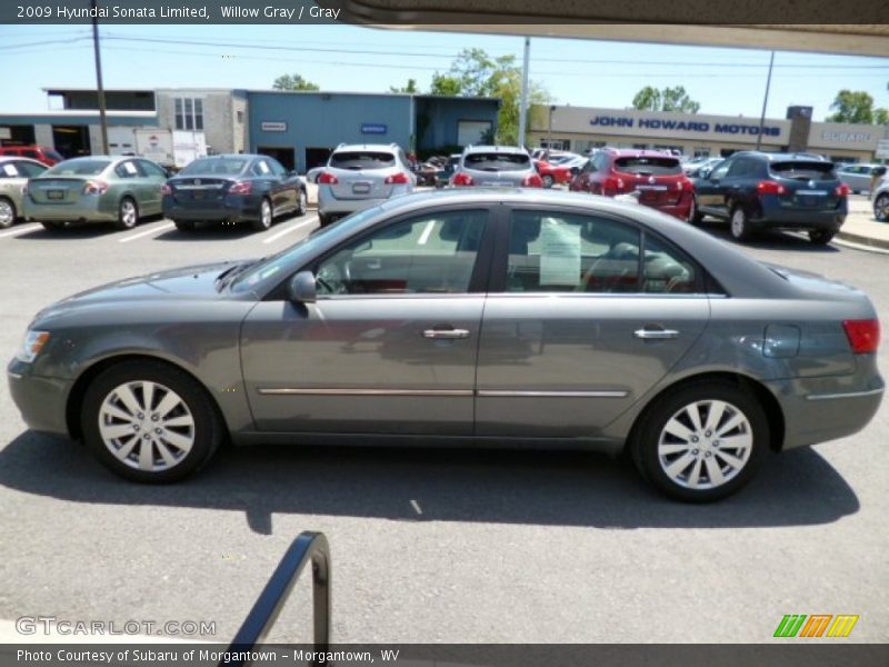 Willow Gray / Gray 2009 Hyundai Sonata Limited