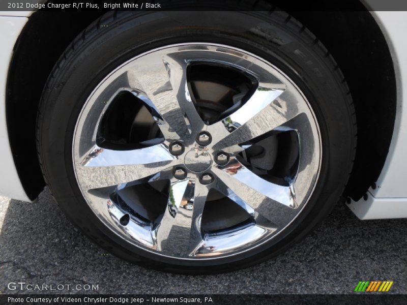 Bright White / Black 2012 Dodge Charger R/T Plus