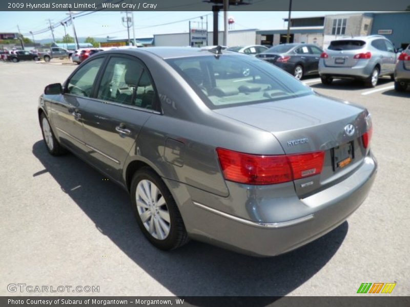 Willow Gray / Gray 2009 Hyundai Sonata Limited