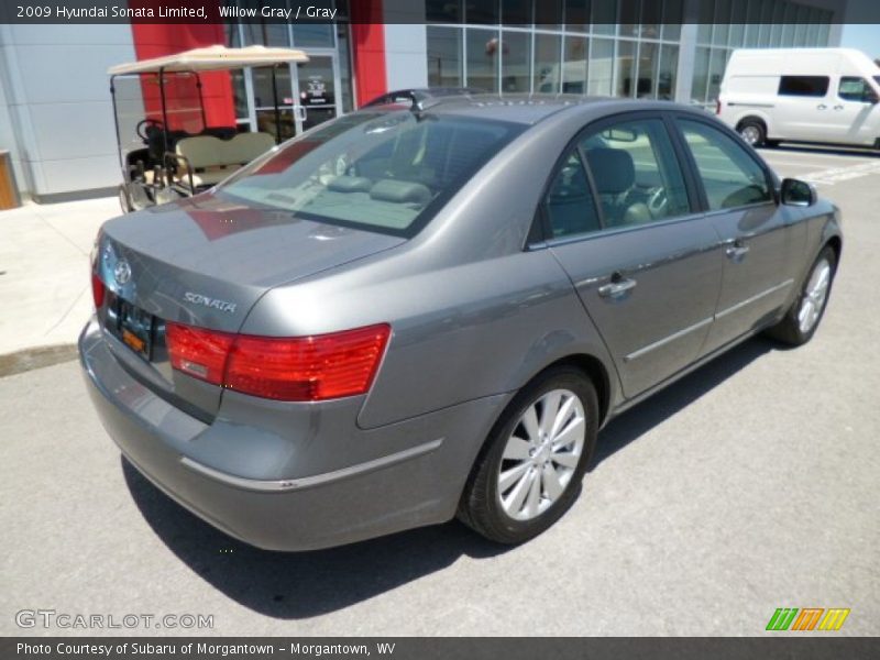 Willow Gray / Gray 2009 Hyundai Sonata Limited