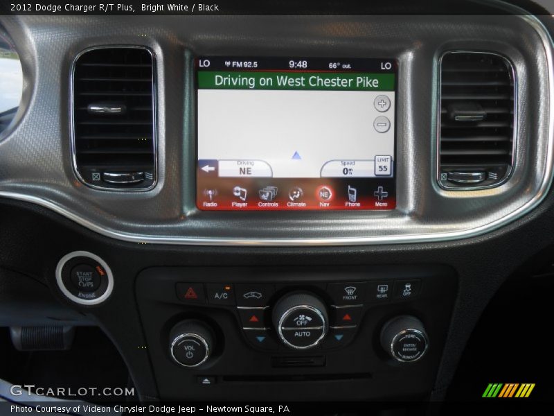 Bright White / Black 2012 Dodge Charger R/T Plus