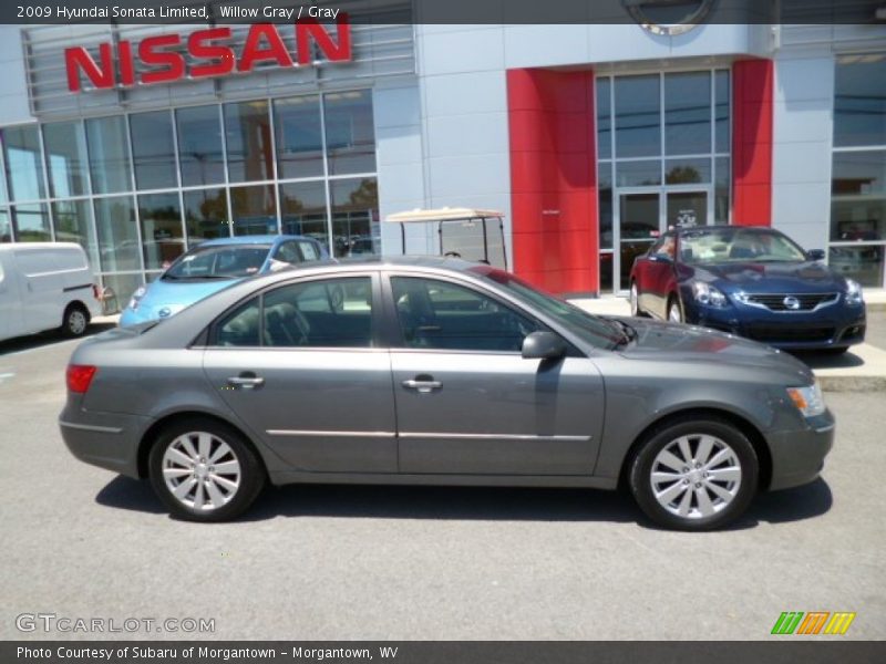 Willow Gray / Gray 2009 Hyundai Sonata Limited