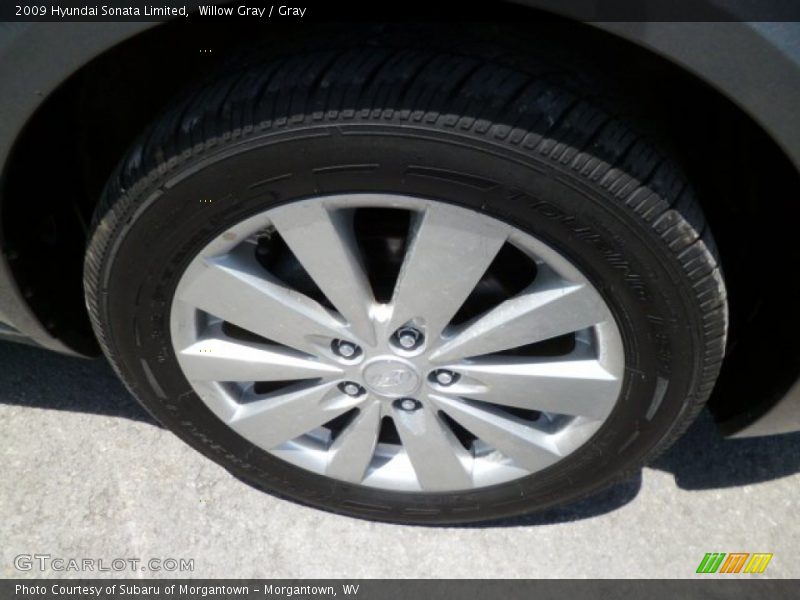 Willow Gray / Gray 2009 Hyundai Sonata Limited