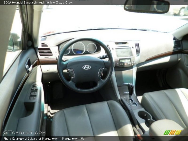 Willow Gray / Gray 2009 Hyundai Sonata Limited