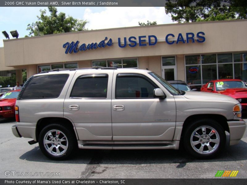 Silver Birch Metallic / Sandstone 2006 GMC Yukon Denali AWD