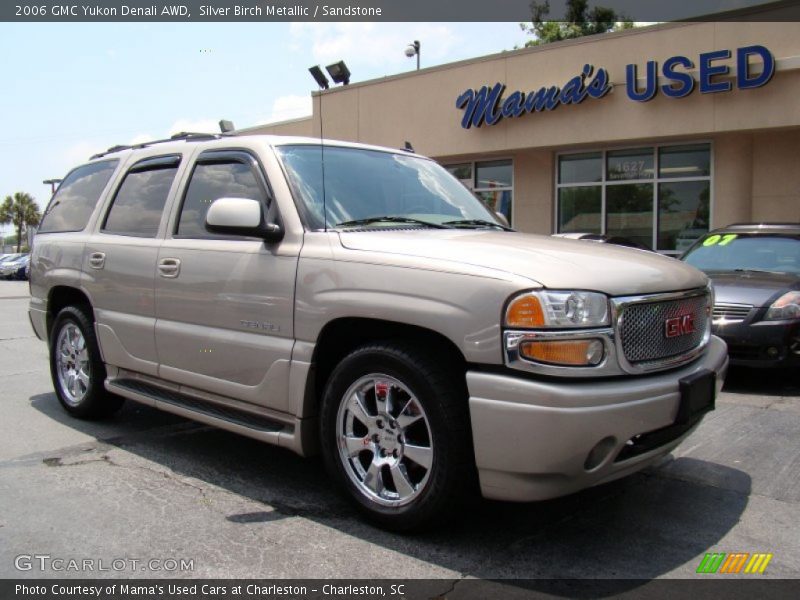 Silver Birch Metallic / Sandstone 2006 GMC Yukon Denali AWD