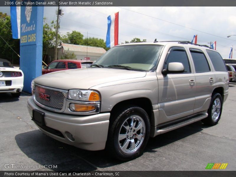 Silver Birch Metallic / Sandstone 2006 GMC Yukon Denali AWD