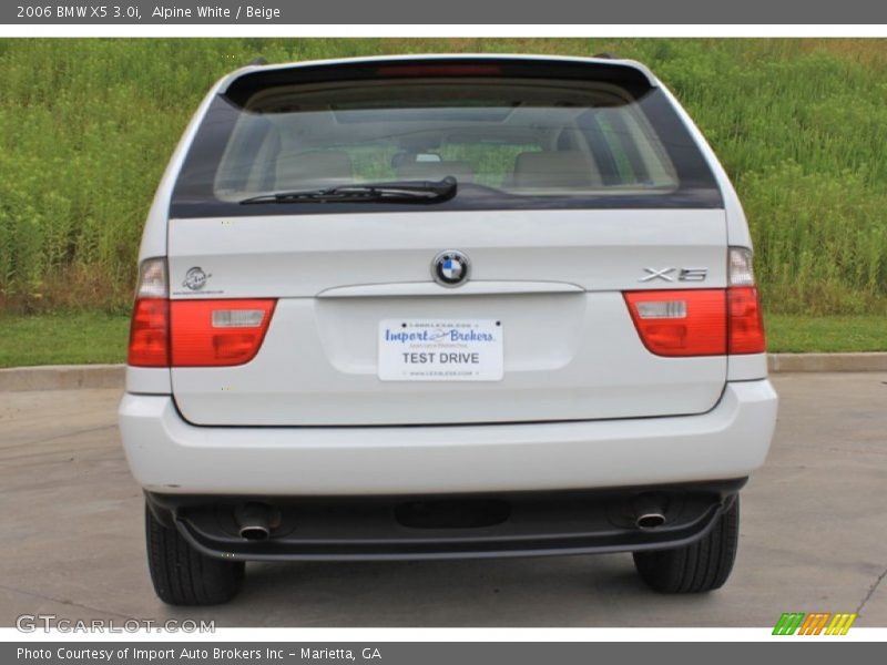 Alpine White / Beige 2006 BMW X5 3.0i