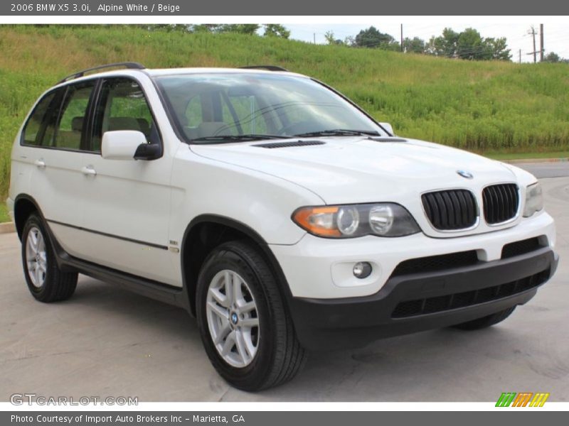 Alpine White / Beige 2006 BMW X5 3.0i