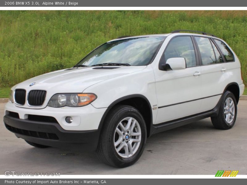 Alpine White / Beige 2006 BMW X5 3.0i